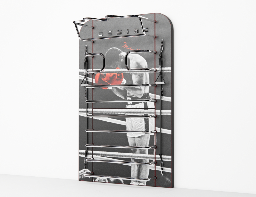 Многофункциональный комплекс с изображением и элементами из нержавеющей стали Prime Chrome Print