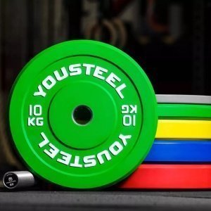 Диск каучуковый 10 кг, зеленый