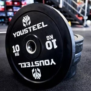 Диск EVO каучуковый 10 кг, чёрный