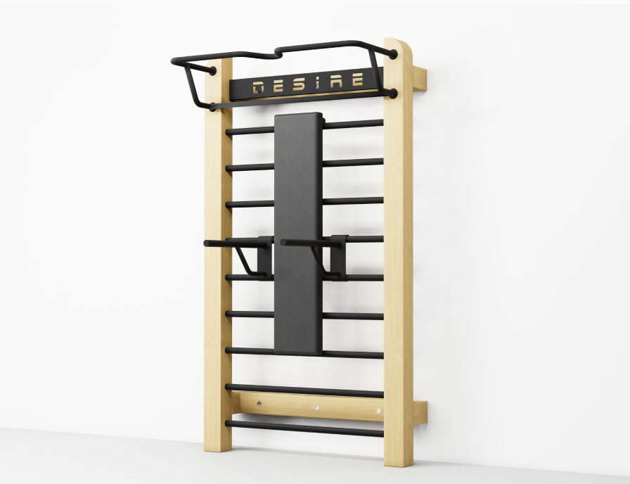 Шведская стенка с брусьями и скамьей Eco Classic