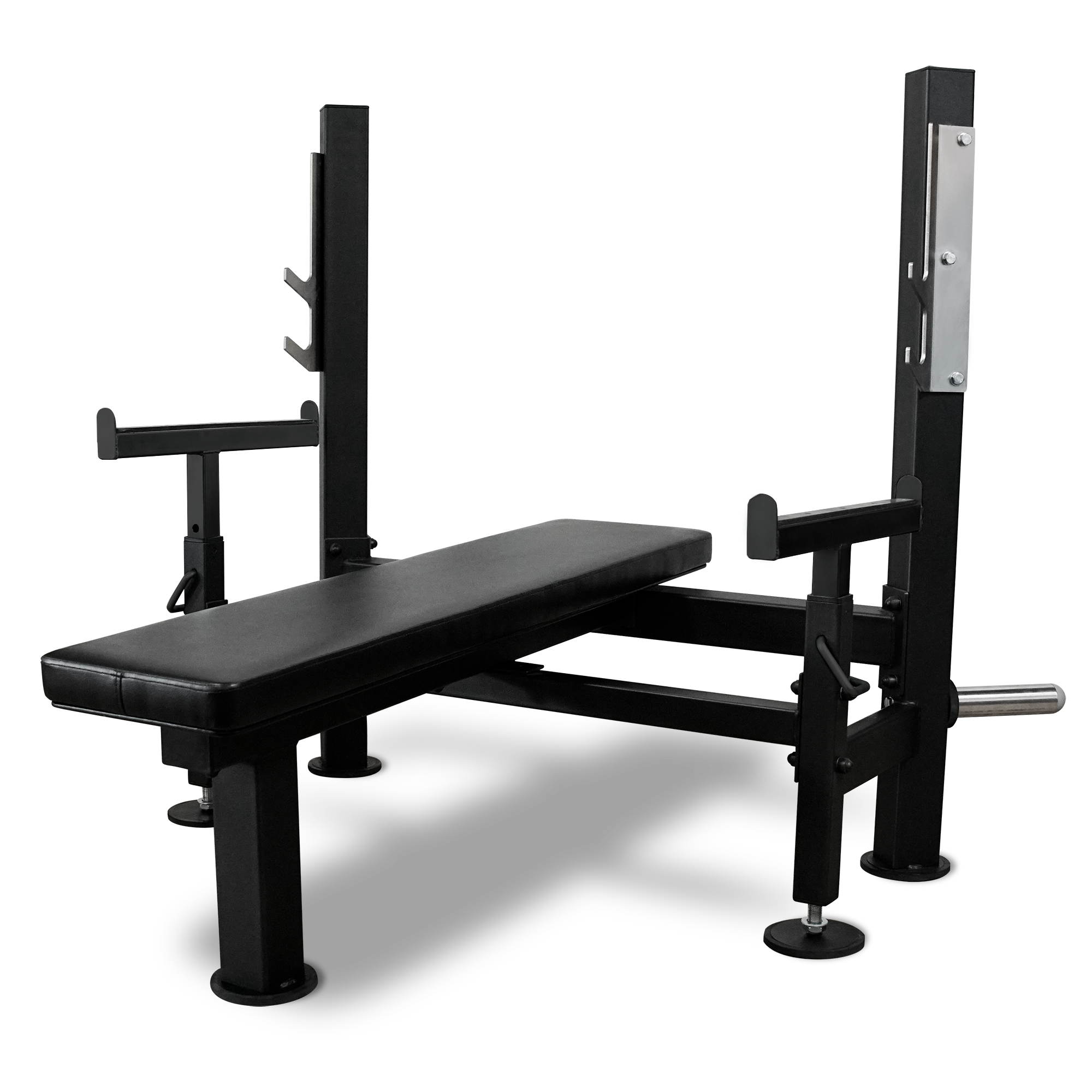 Скамья для жима лёжа со страховочными упорами BRONZE GYM PARTNER ML-902