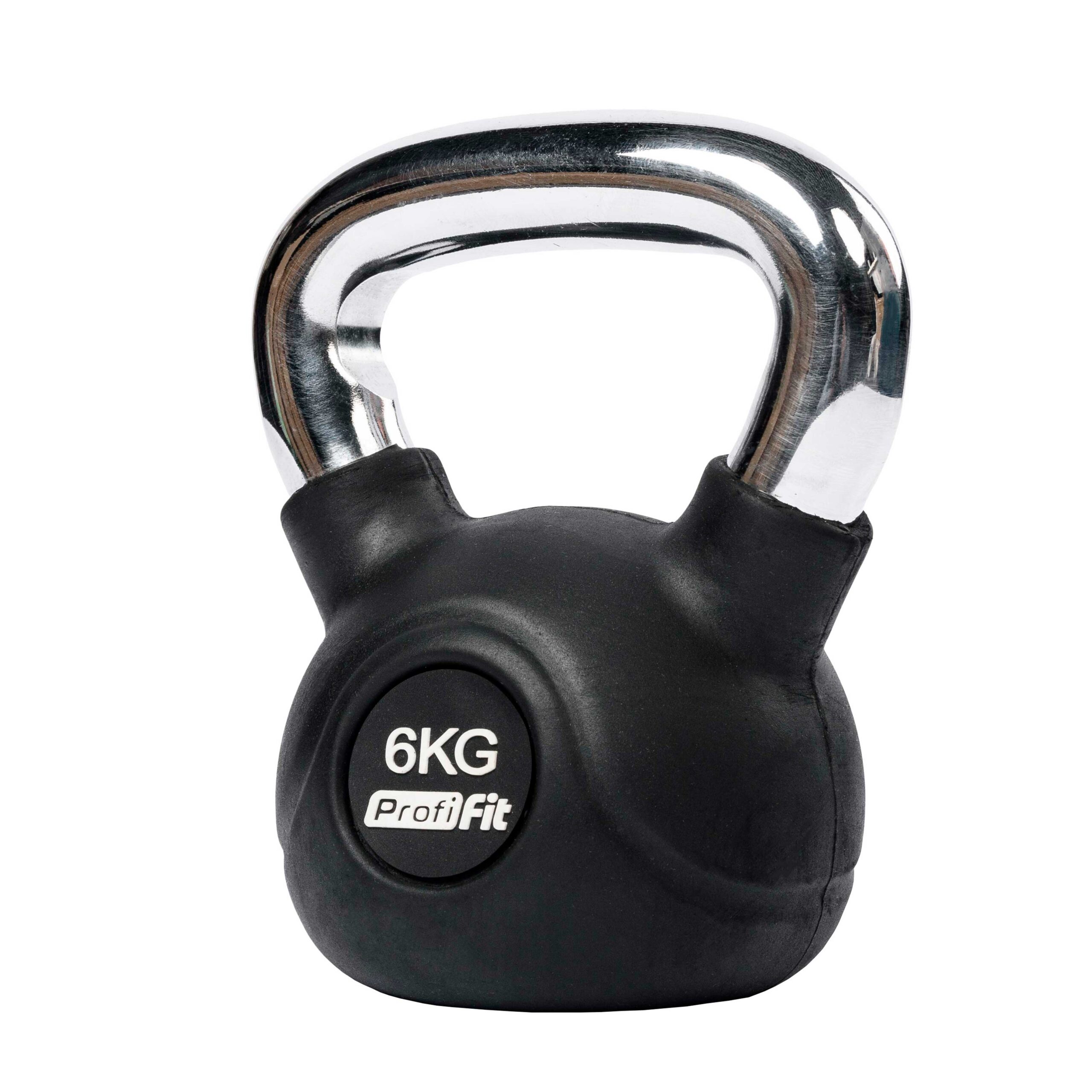 Гиря обрезиненная с хромированной ручкой PROFI-FIT 6 кг