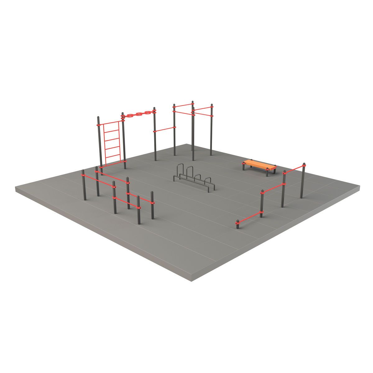 S-1001 Спортивная площадка 100 кв.м ZAVODSPORTA