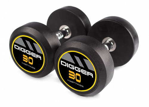 Комплект обрезиненных гантелей 5 пар от 27,5 до 37,5 кг HD51D2A-27,5-37,5