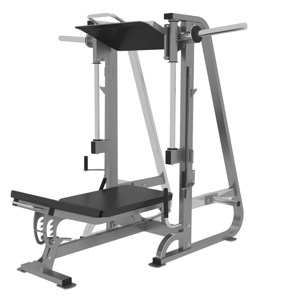 Вертикальный жим ногами FOREMAN FP-107 светло-серебряный/красный